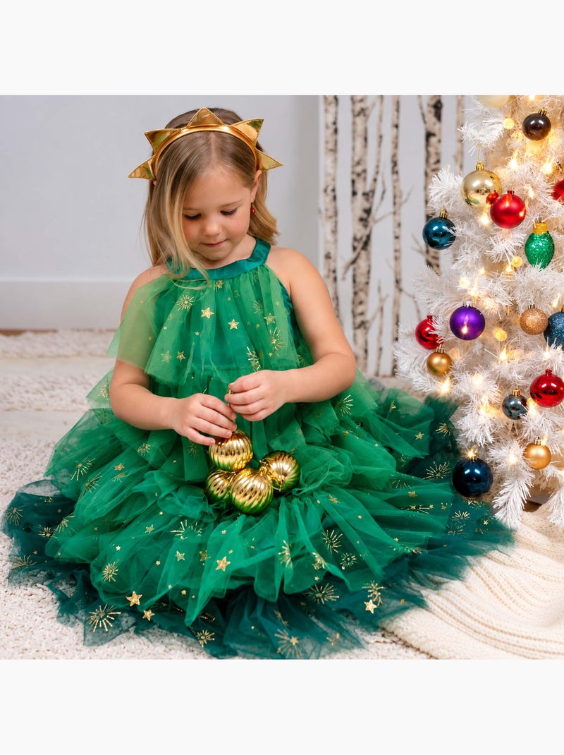 Vestito da principessa di natale per bambina | great pretenders | great pretenders Verde - Kiabi