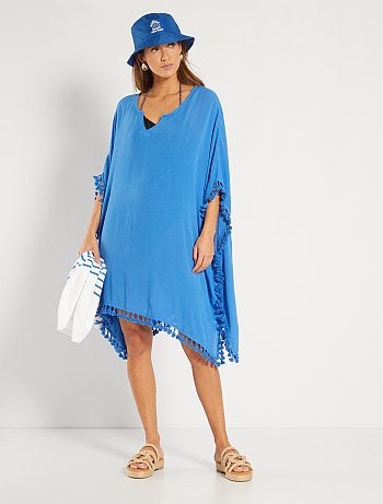 Copricostume fluido in tessuto comfort - blu - Kiabi