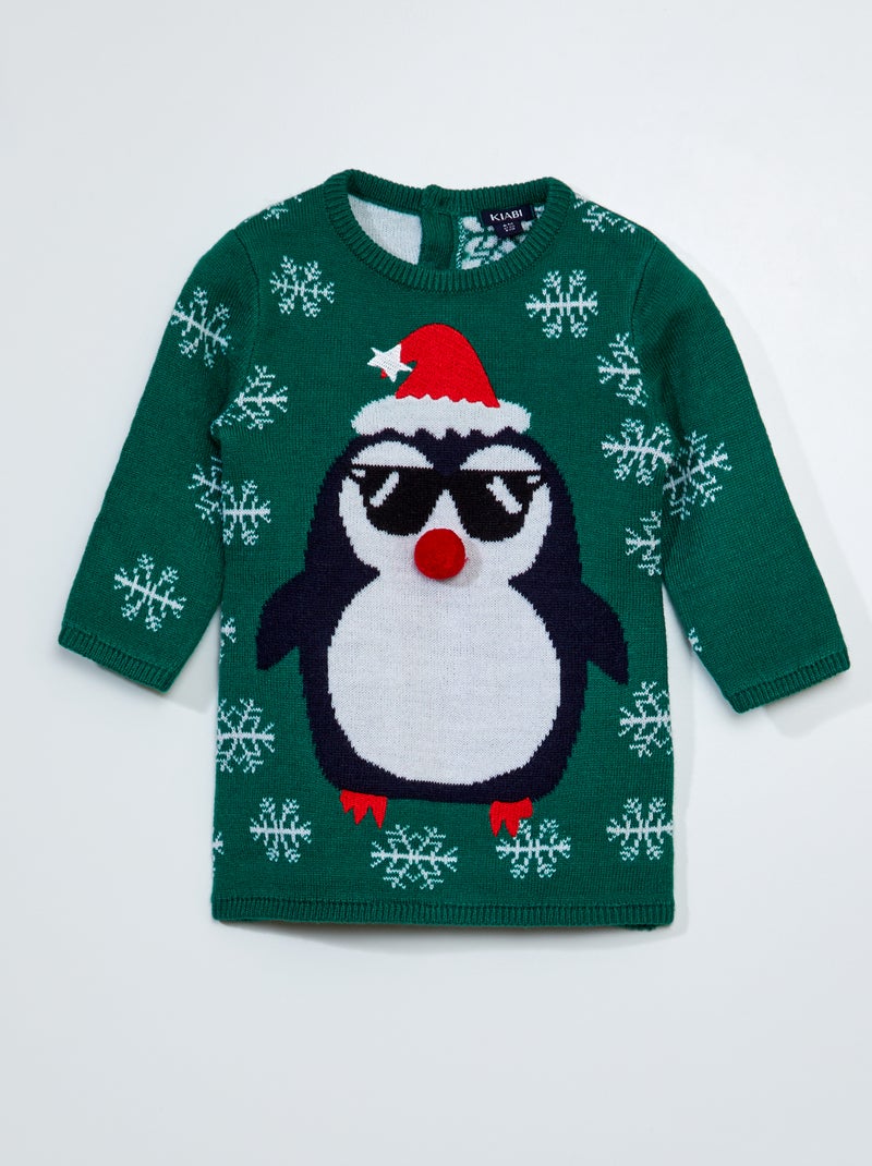 Vestito de Natale con stampa Verde - Kiabi