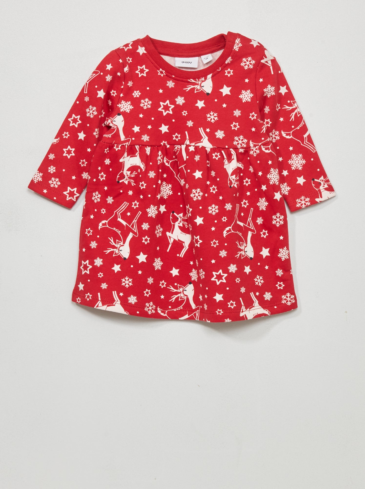Shownicer Abito Vintage Natalizio Donna Anni '50 | Manica Lunga, Scollo Rotondo, Stampa Fiocchi Di Neve – Mini Gonna Svasata Per Feste