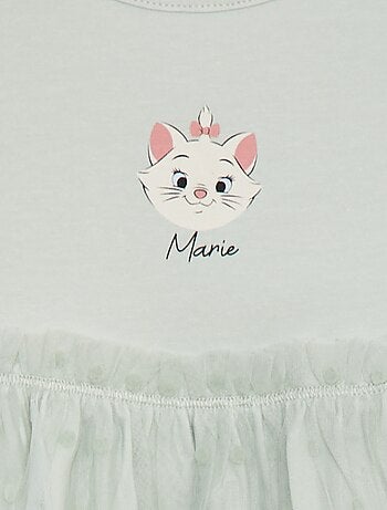 Vestito 'Disney' a maniche corte con fondo in tulle