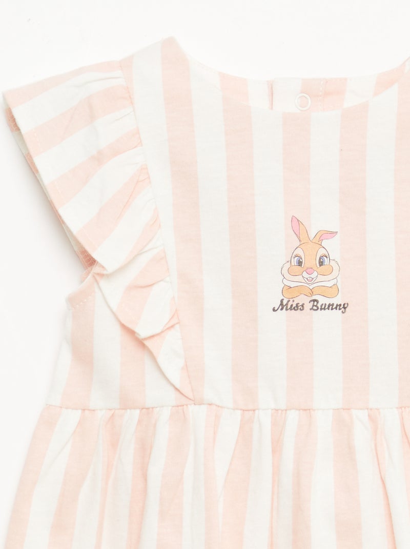 Vestito 'Disney' con volant in cotone leggero Rosa - Kiabi