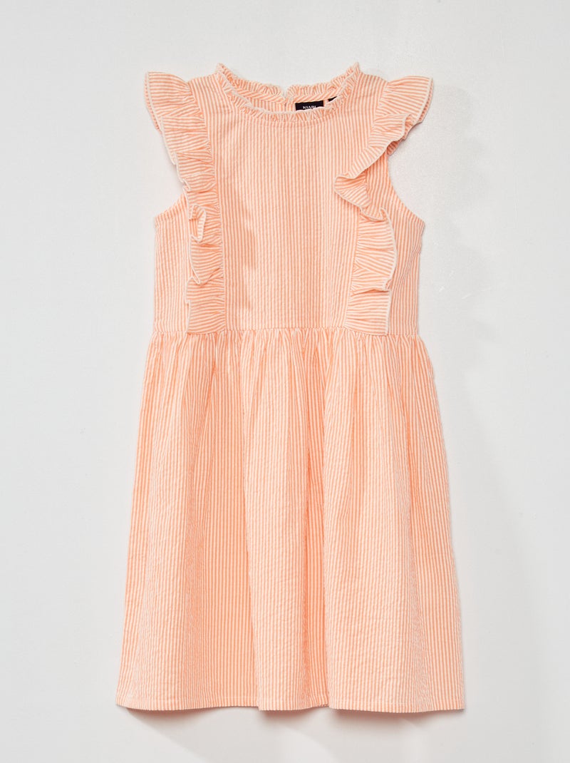 Vestito fantasia a righe ARANCIONE - Kiabi