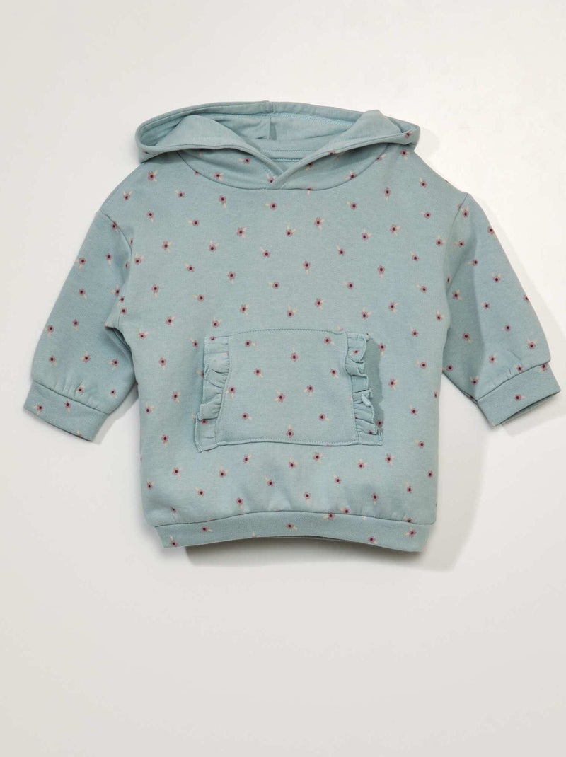 Vestito-felpa con cappuccio BLU - Kiabi
