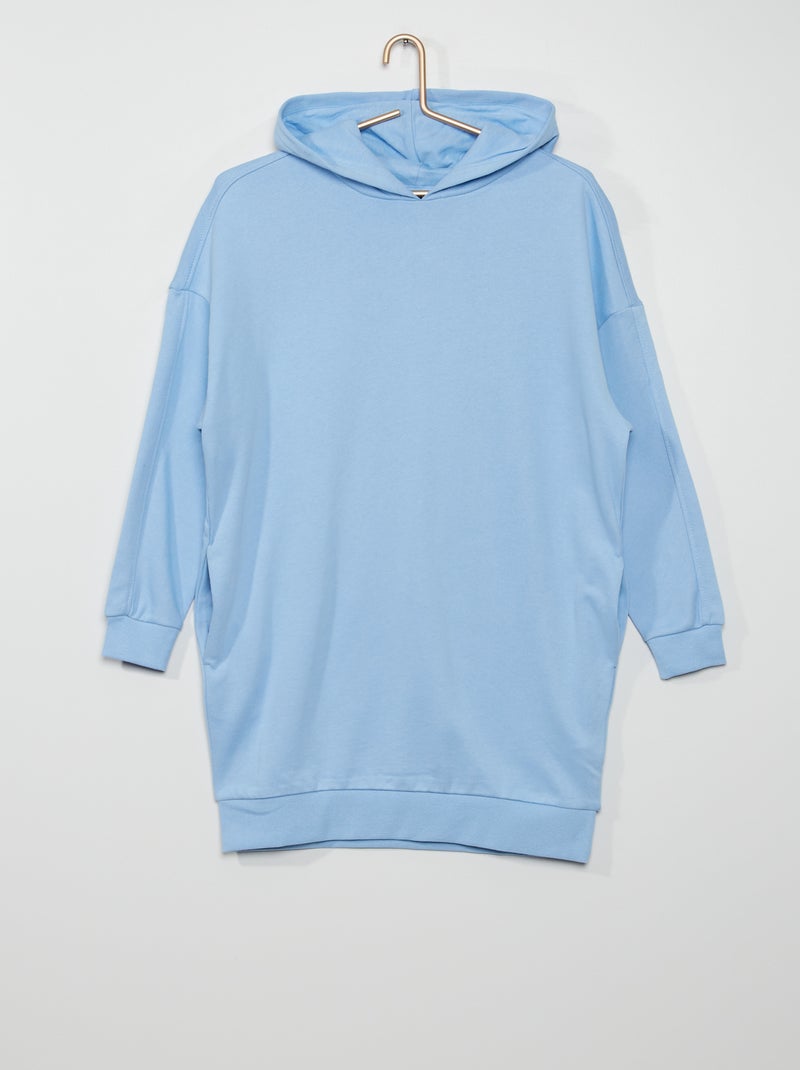 Vestito-felpa con cappuccio BLU - Kiabi
