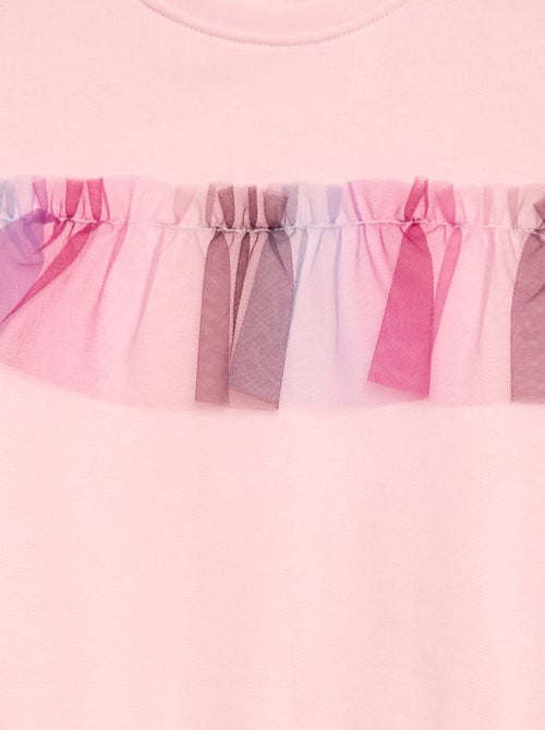 Vestito-felpa con tulle - Guppy - Kiabi