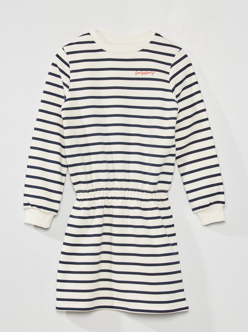 Vestito-felpa in tessuto felpato BLU - Kiabi