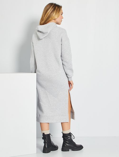Vestito felpa oversize - grigio - Kiabi - 18.00€