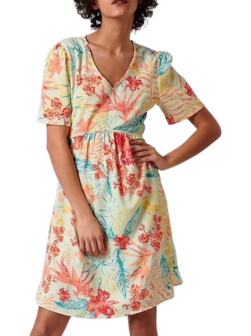 Vestito Floreale da Donna Kaporal Multicolore - Kiabi