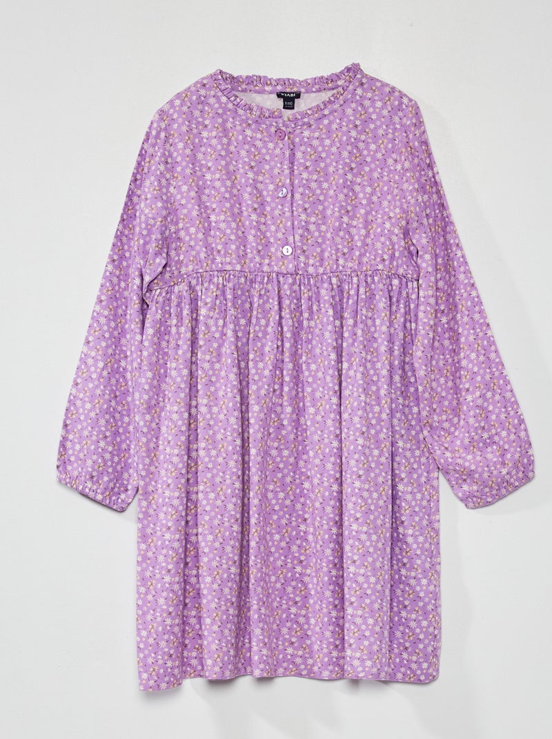 Vestito floreale svasato VIOLA - Kiabi
