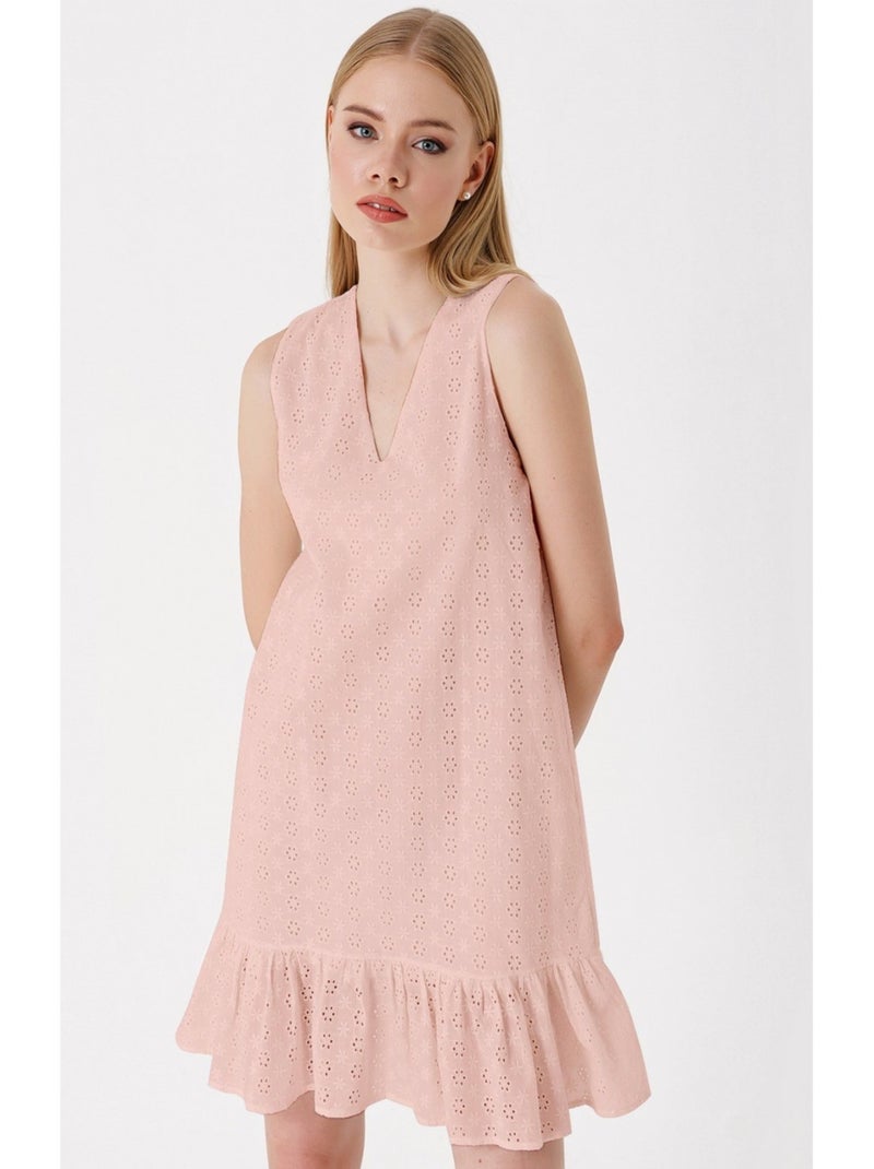 Vestito fluido senza maniche Rosa - Kiabi