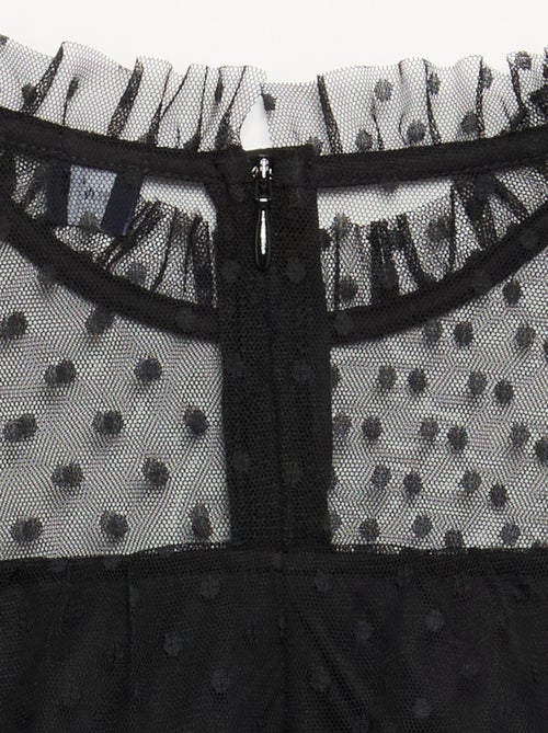 Vestito "Halloween" a maniche lunghe in plumetis con collo alto - Kiabi