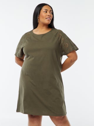 Vestito in cotone con ricami