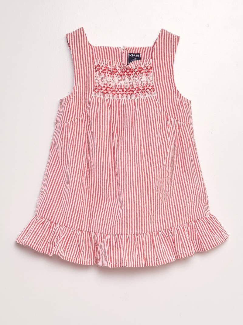 Vestito in crespone ROSSO - Kiabi