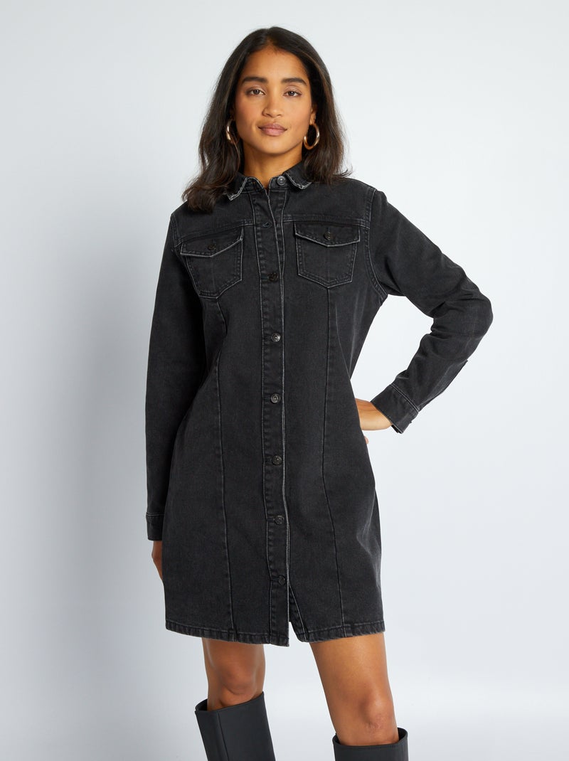 Vestito in denim Nero - Kiabi