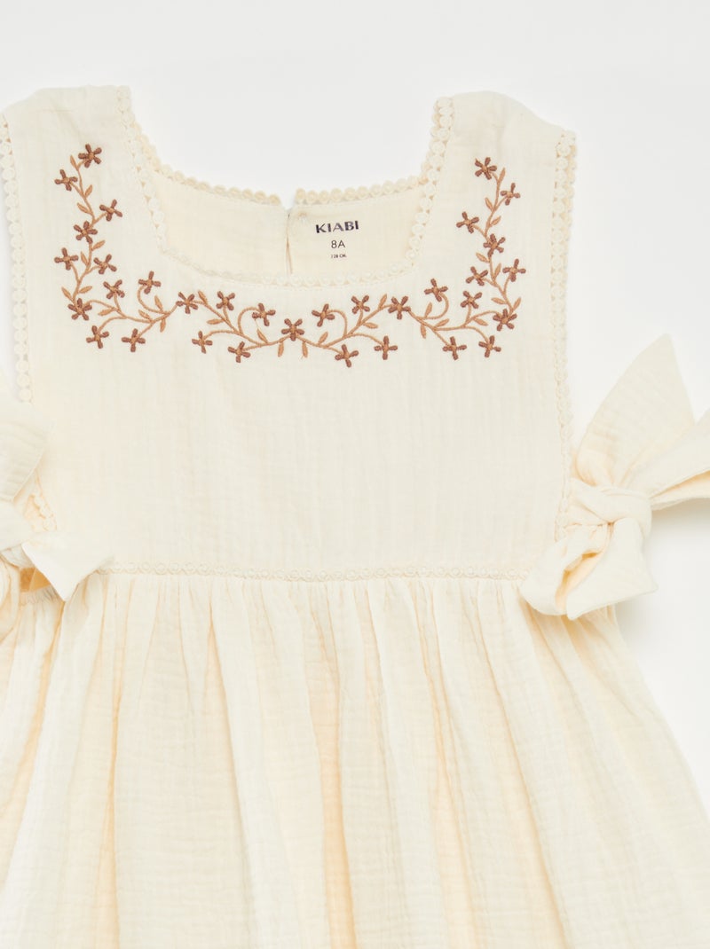 Lenzuolo Con Angoli In Garza Di Cotone - Bianco - Casa - 29.00 - Foto 5