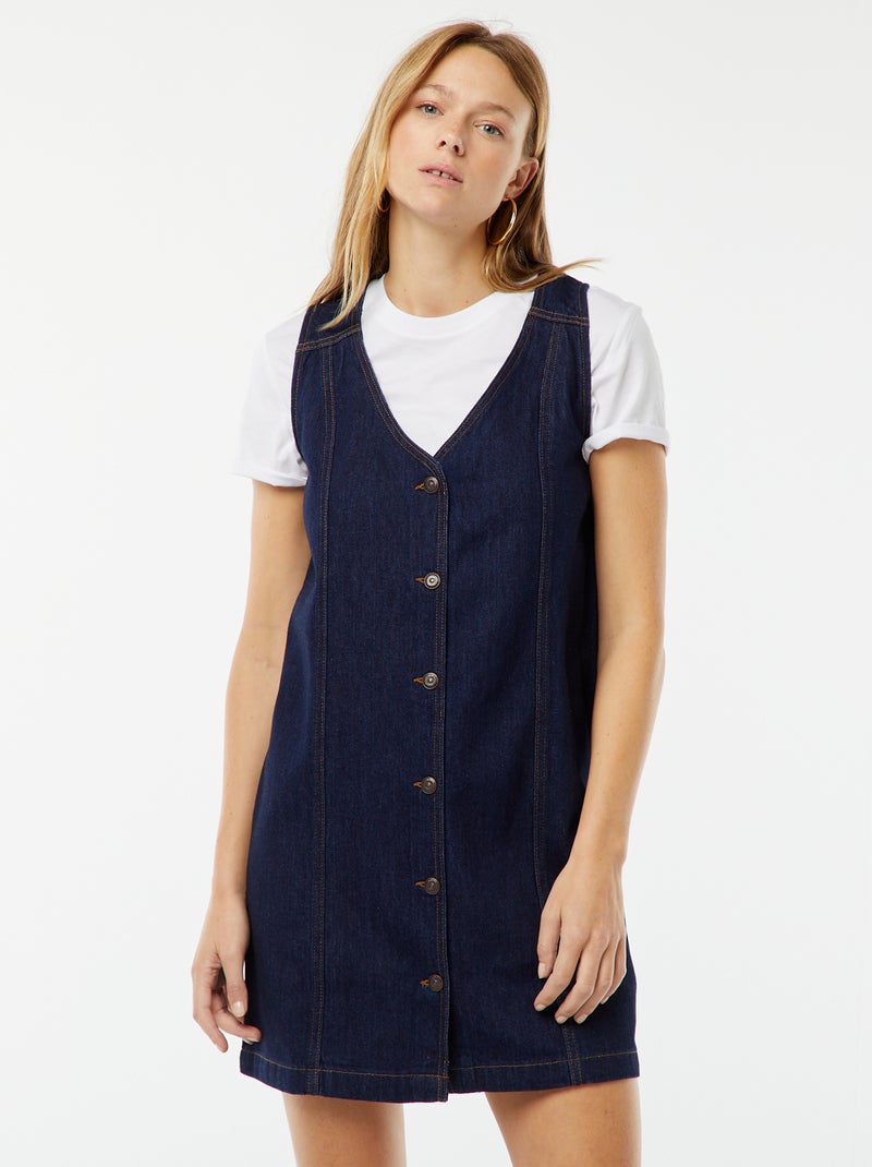 Vestito in jeans senza maniche Blu - Kiabi