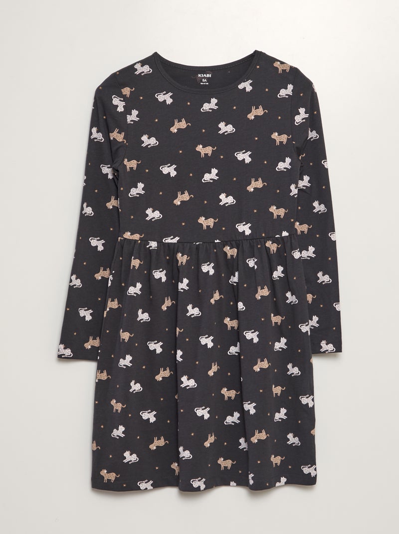 Vestito in jersey con stampa fantasia GRIGIO - Kiabi