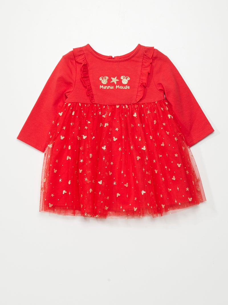 Vestito in jersey e tulle 'Disney' ROSSO - Kiabi