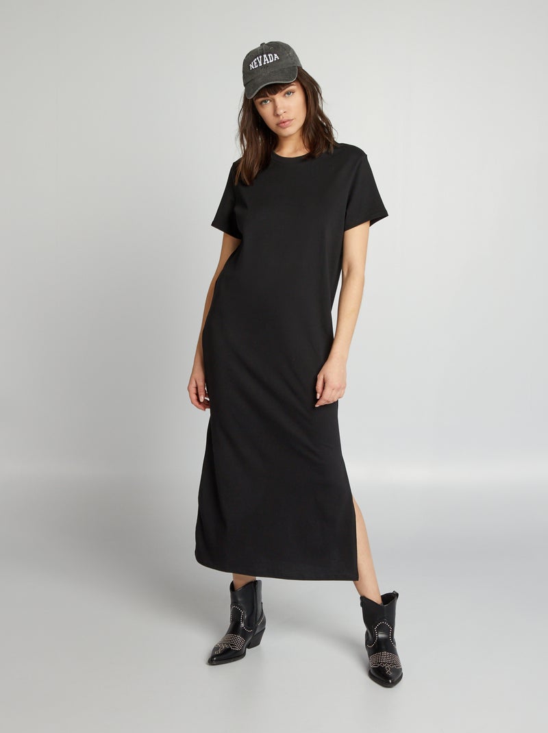Vestito in jersey nero - Kiabi