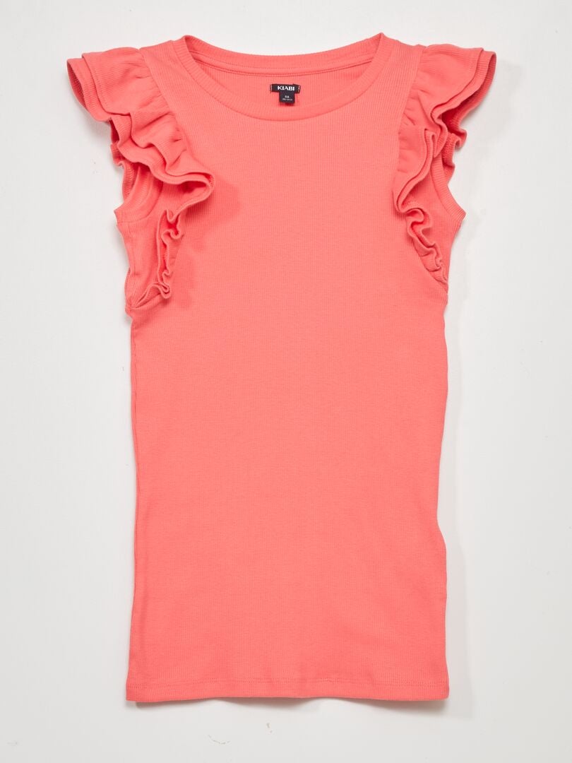 Vestito in maglia a coste ROSA - Kiabi