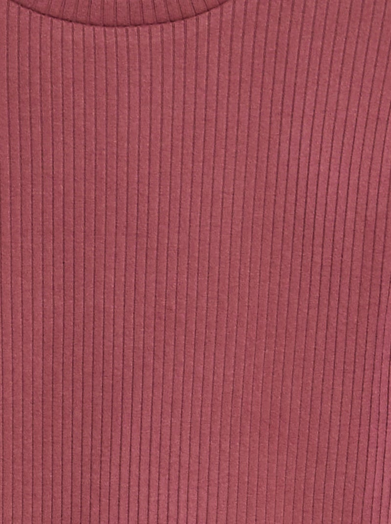 Vestito in maglia a coste ROSA - Kiabi