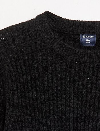 Vestito in maglia a costine a maniche lunghe