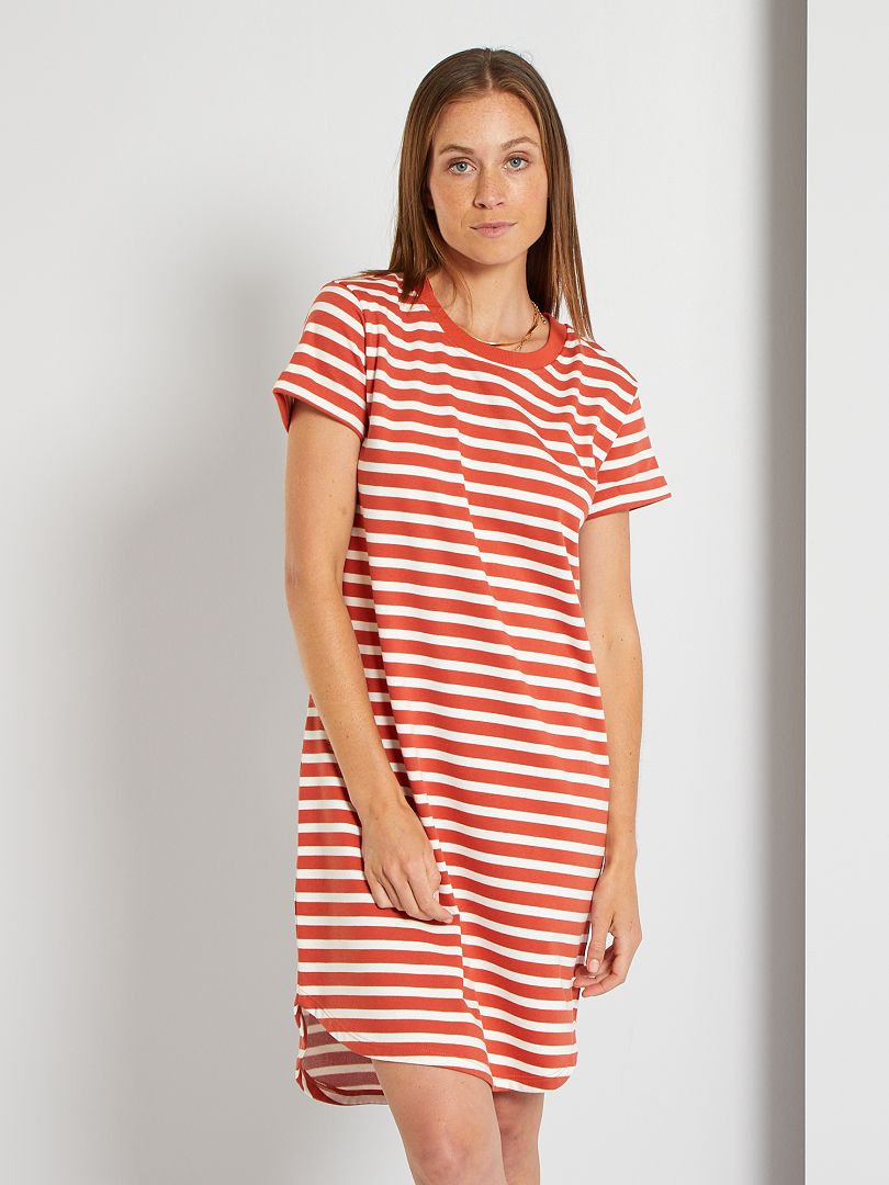 JDY - Vestito maglia corto beige con collo ampio