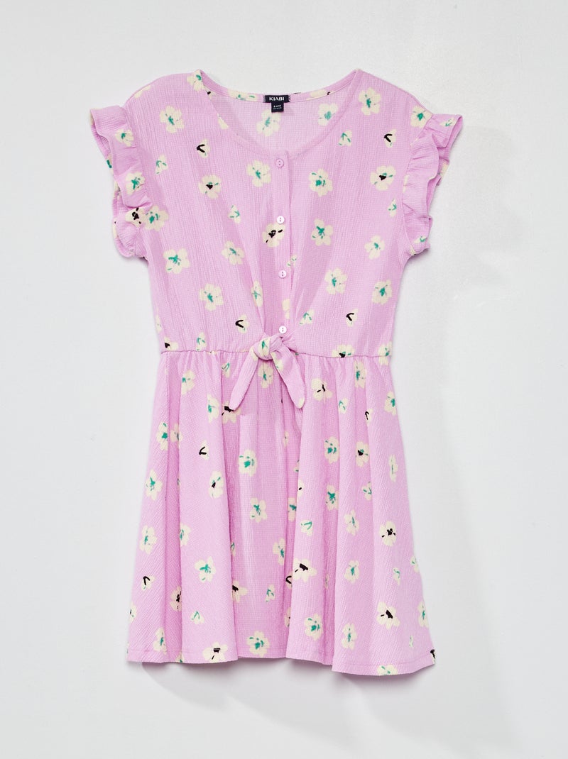 Vestito lungo in tessuto effetto crêpe - VERDE - Taglie forti - Donna - 25.00