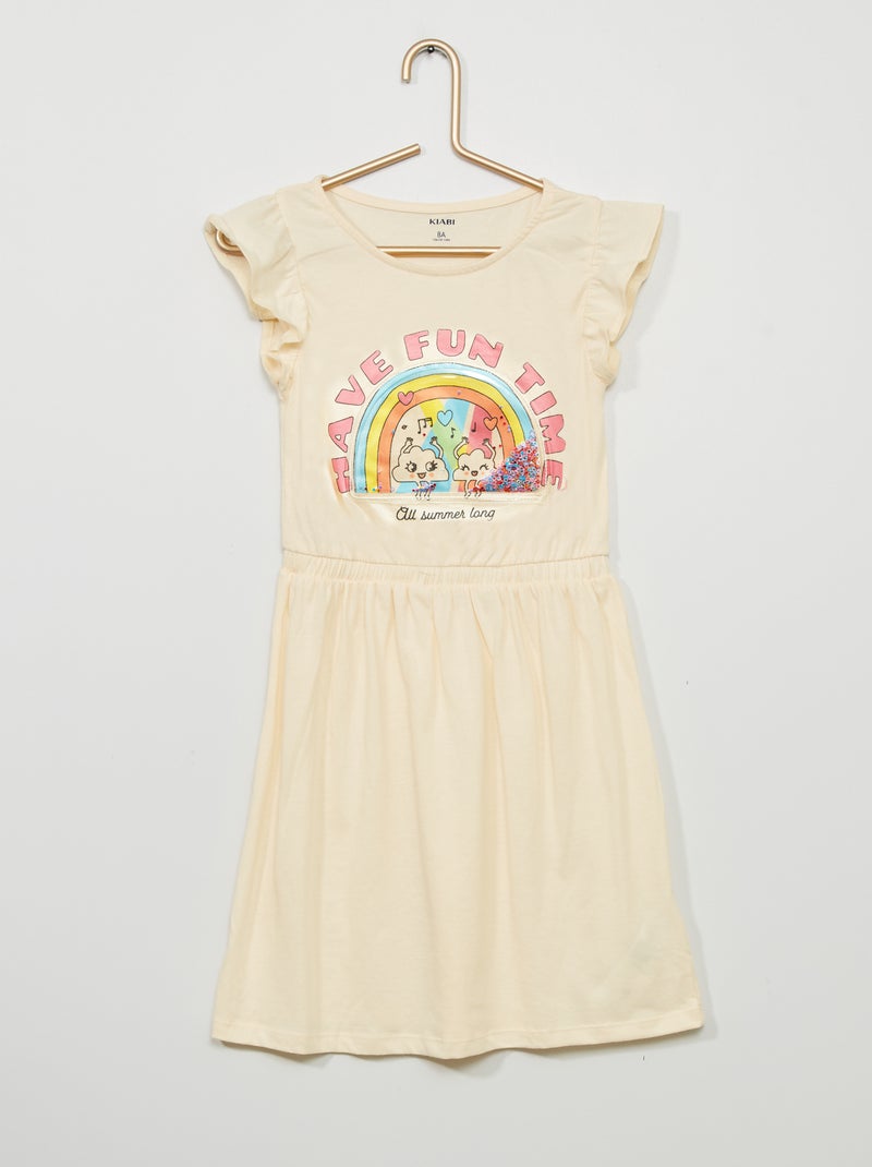 Vestito in maglia fantasia BIANCO - Kiabi