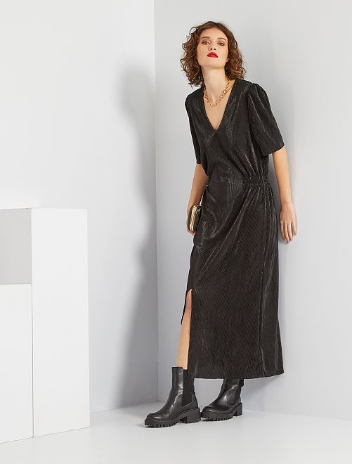 Vestito in maglia lamé - nero - Kiabi - 22.00€