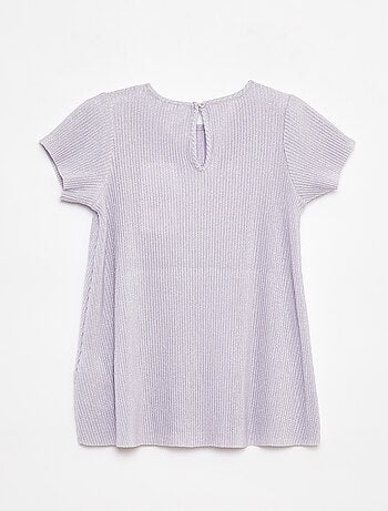Vestito in maglia lurex testurizzata