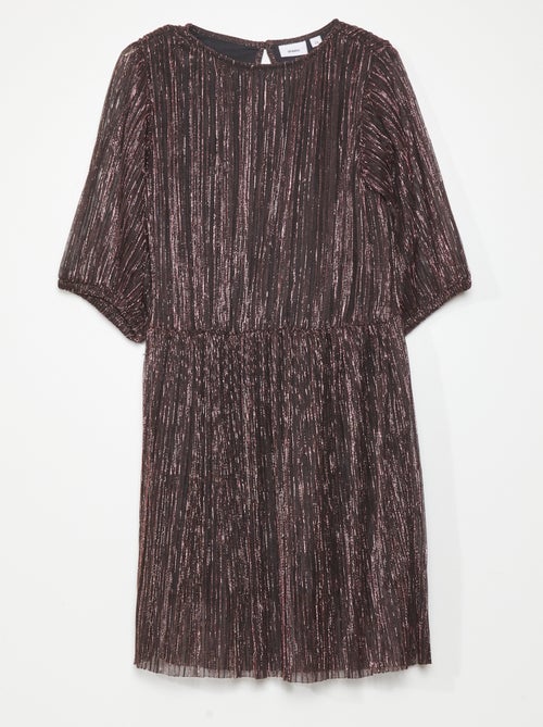Vestito in maglia plissettata iridescente - Kiabi