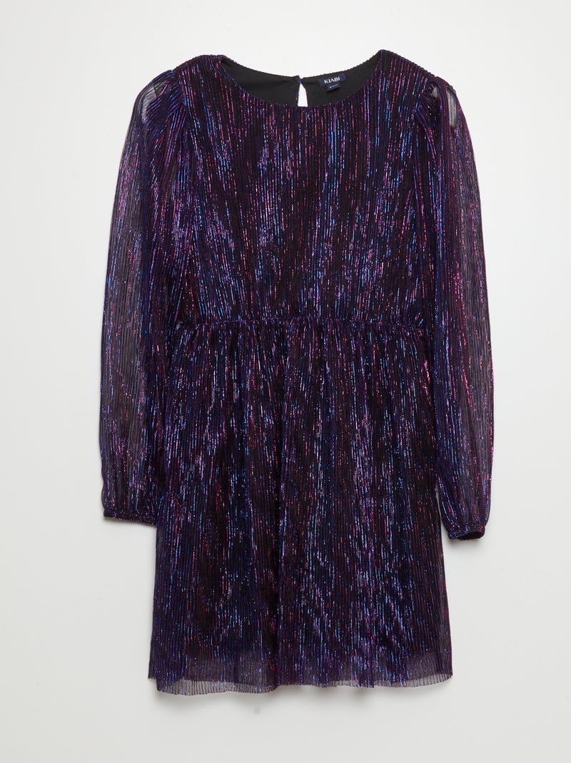 Vestito in maglia plissettata VIOLA - Kiabi