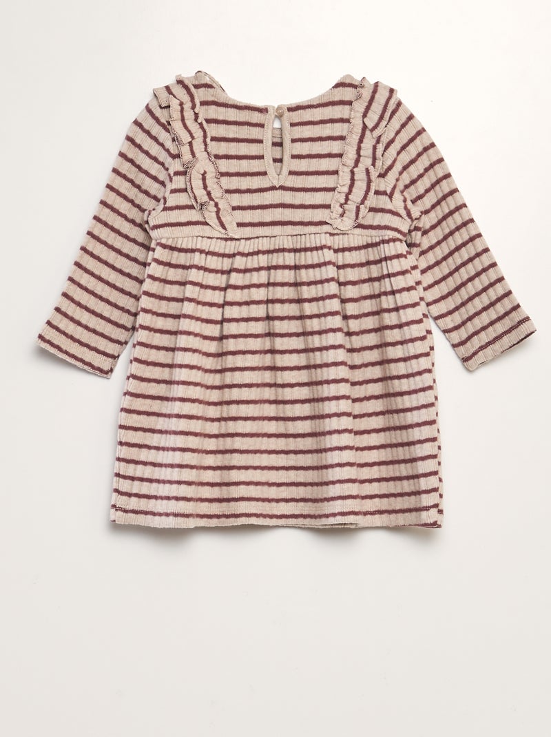 Vestito in maglia soffice BEIGE - Kiabi