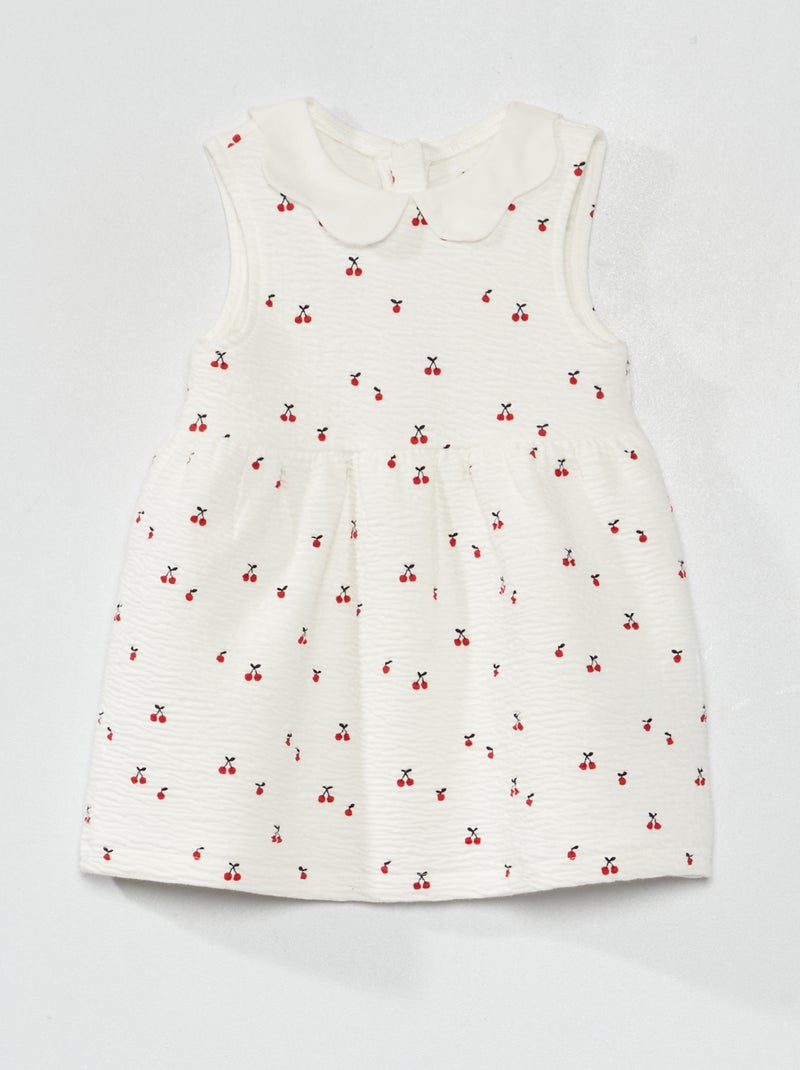 Vestito in maglia stropicciata BIANCO - Kiabi