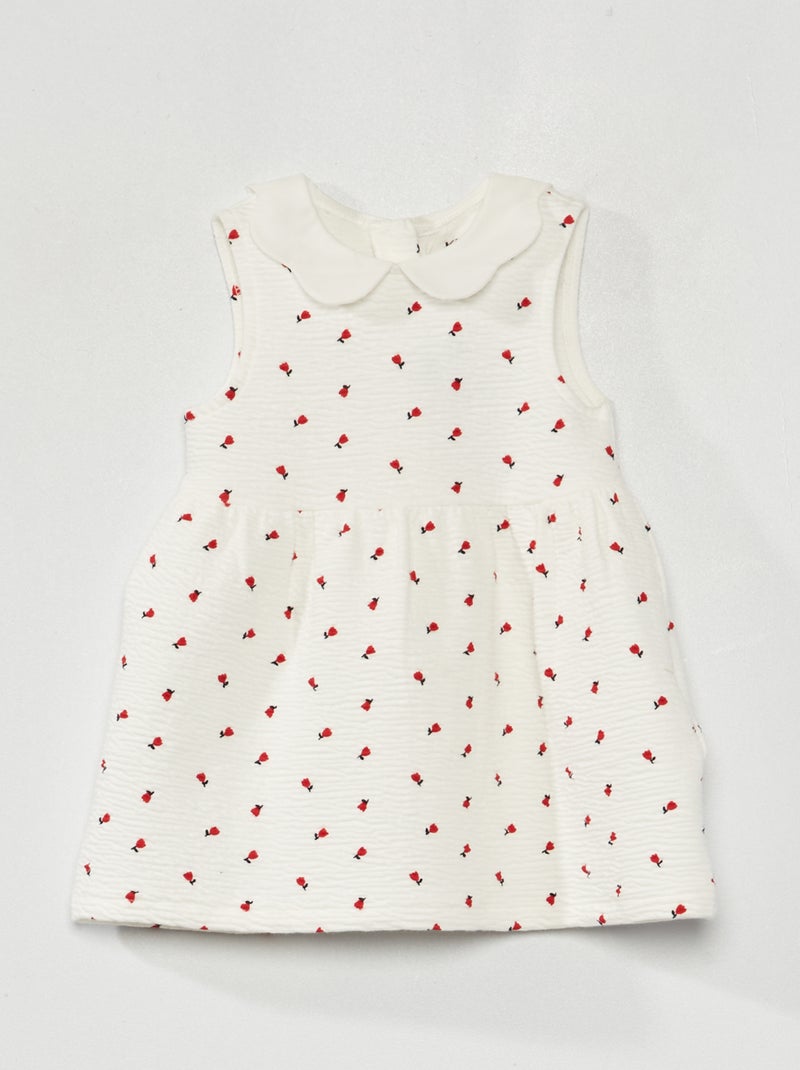 Vestito in maglia stropicciata BIANCO - Kiabi