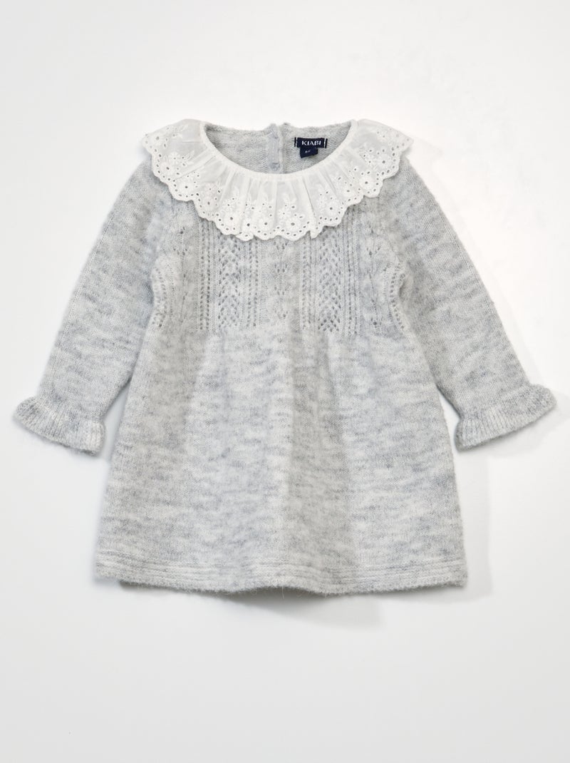 Vestito in maglia tricot GRIGIO - Kiabi