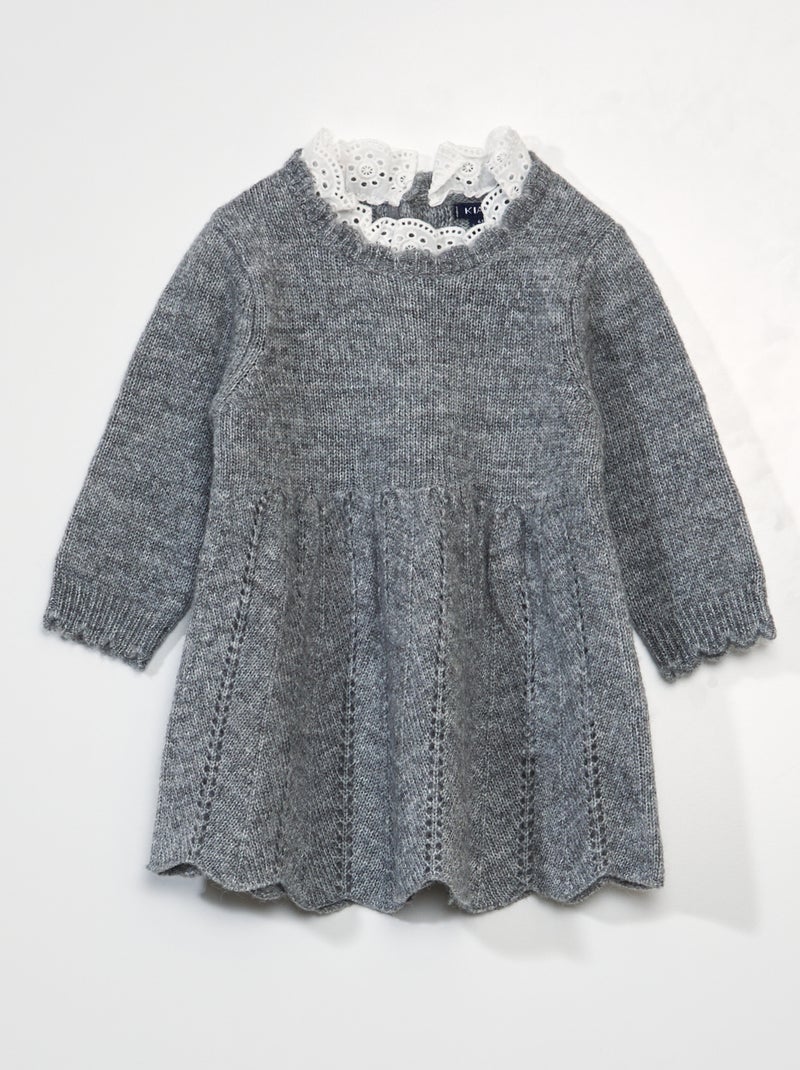 Vestito in maglia tricot GRIGIO - Kiabi