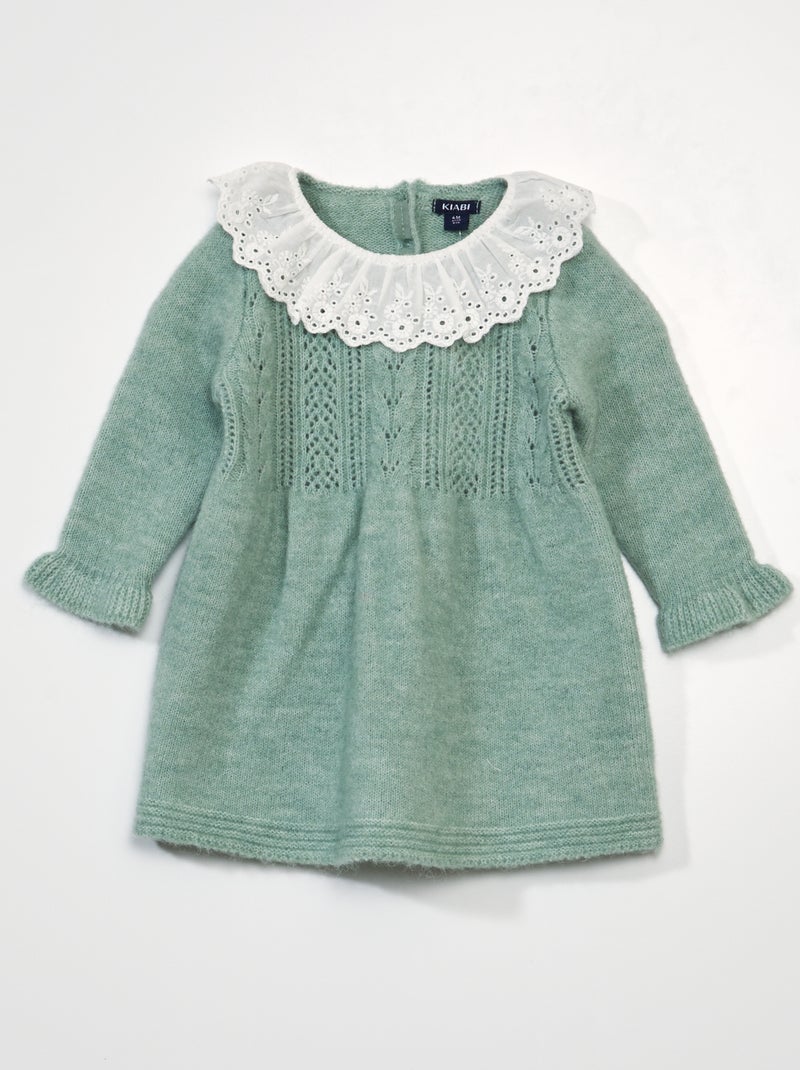 Vestito in maglia tricot VERDE - Kiabi