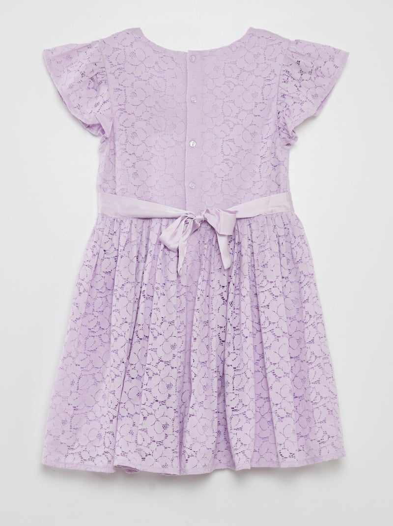 Vestito in pizzo da cerimonia VIOLA - Kiabi