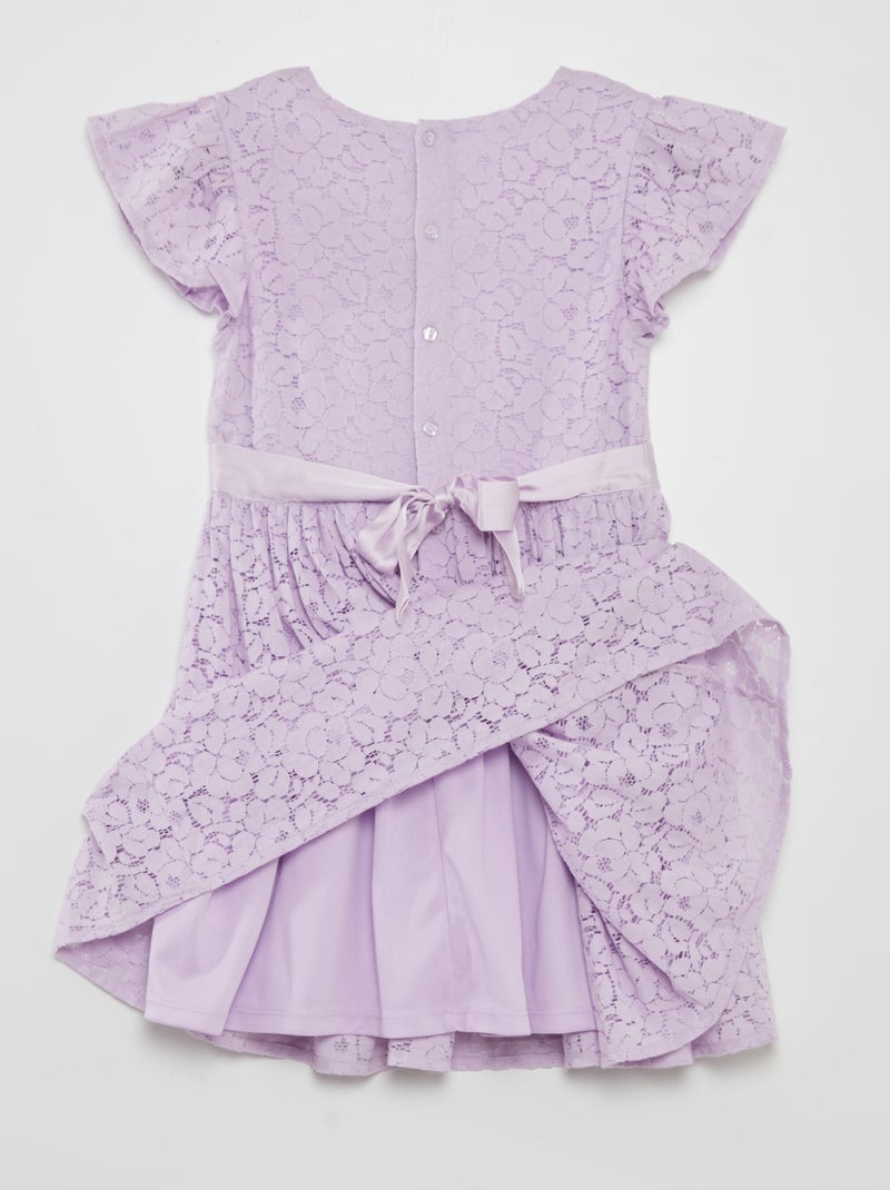 Vestito in pizzo da cerimonia VIOLA - Kiabi