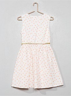 Vestito in popeline aperto dietro - Kiabi