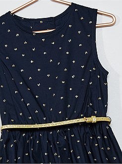 Vestito in popeline aperto dietro - Kiabi