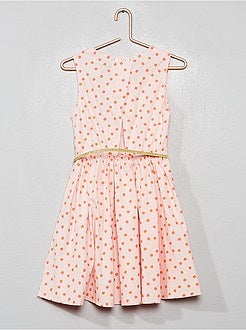 Vestito in popeline aperto dietro - Kiabi