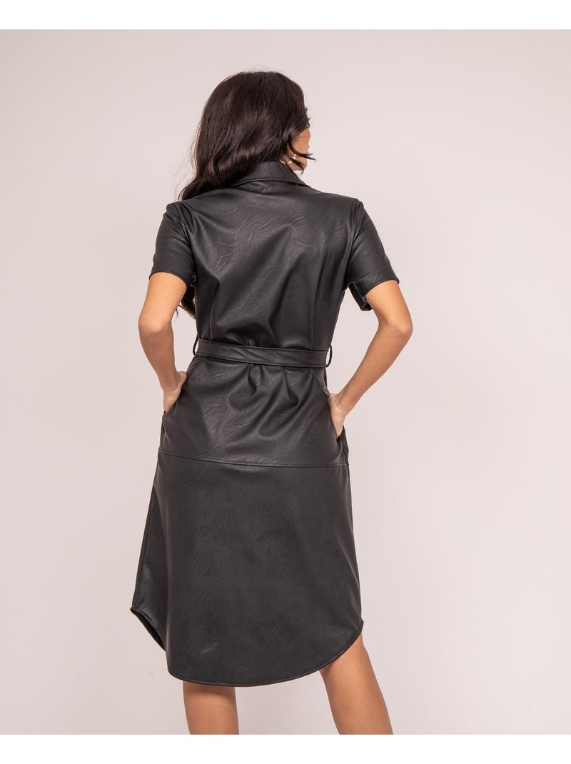 Vestito in similpelle IRRLY Nero - Kiabi