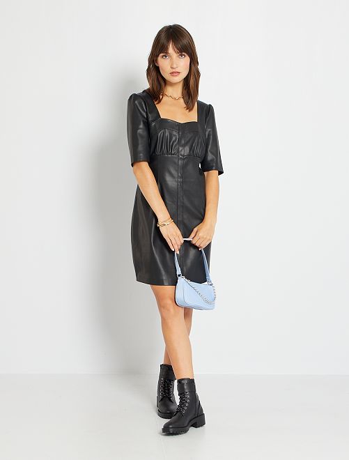 Vestito in similpelle - nero - Kiabi - 22.00€