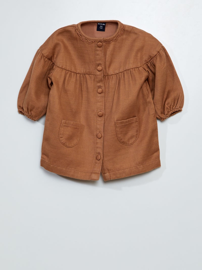 Vestito in tencel MARRONE - Kiabi