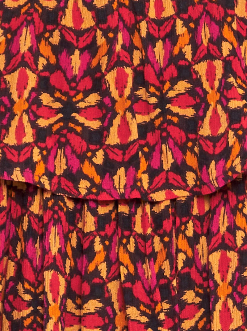 Vestito in tessuto effetto crêpe BIANCO - Kiabi