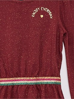 Bambina 3-12 anni - Vestito in tessuto felpato - Kiabi